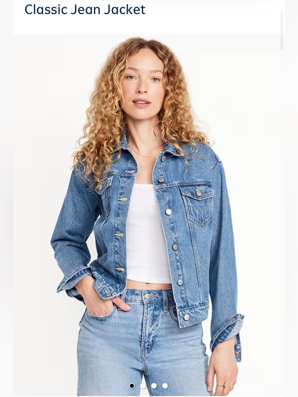 Old Navy Classic Jean Jacket-Medium Wash